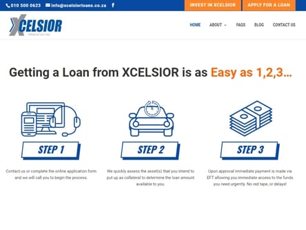 Xcelcior homepage