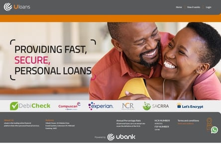 Ubank homepage