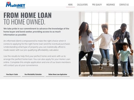 Multi NET homepage