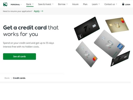 Nedbank homepage