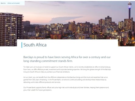 Barclays homepage