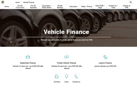 FNB Bank homepage