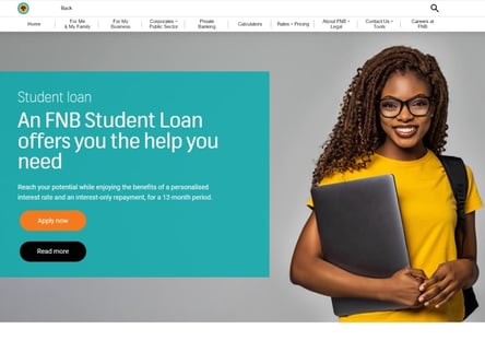 First National Bank homepage